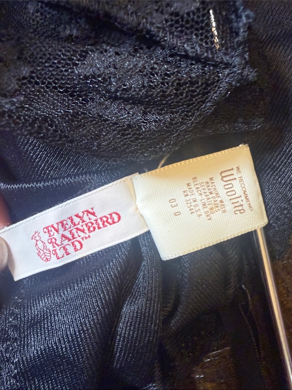 Vintage Evelyn Rainbird Formfit Rogers Black Lace Teddy Bodysuit 38 M - Picture 3 of 6